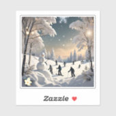 Sticker "Morne gelée d'hiver" (Feuille)