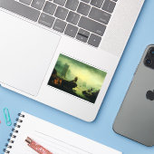 Sticker Morning Fog at sea by Joseph Vernet (Ordinateur portable avec iPhone)