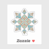 Sticker Moroccan Embroidery Star (Feuille)
