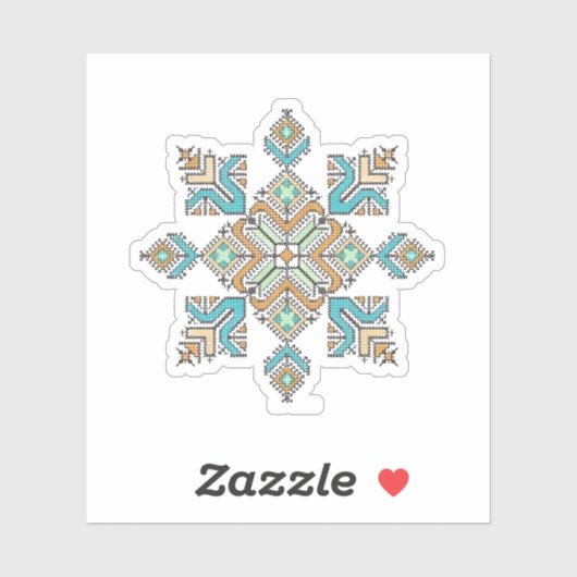 Sticker Moroccan Embroidery Star (Feuille)