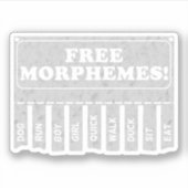 Sticker Morphèmes libres (Devant)