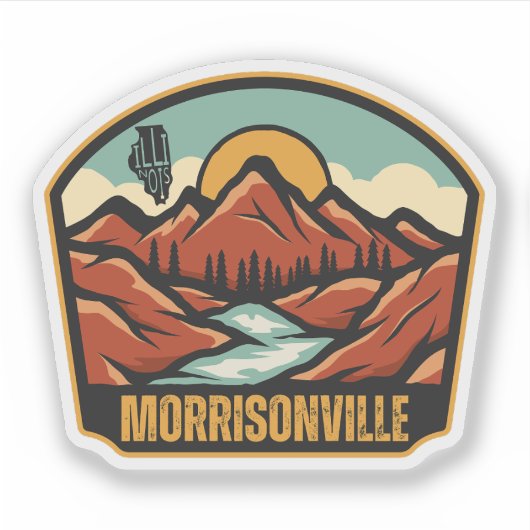Sticker Morrisonville, Illinois  (Devant)