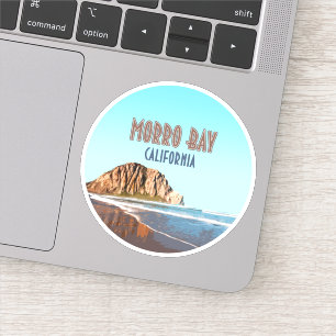 Sticker Morro Bay Rock Californie Vintage