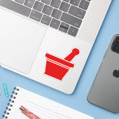 Sticker Mortier et pilon (Ordinateur portable avec iPhone)