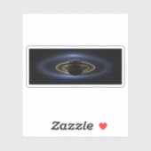 Sticker Mosaïque Du Système Saturne Rétro-Éclairé Par Le S (Feuille)