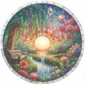 Sticker Mosaïque en verre tendu du parc enchanté (Recto)
