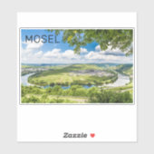 Sticker Moselle Loop Trittenheim Panorama Allemagne Souven (Feuille)