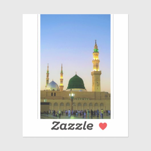 Sticker Mosquée du Prophète de Médine (Feuille)