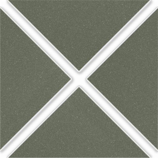 Sticker Moss Green Geometry X Vinyl (Devant)