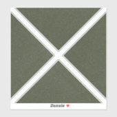 Sticker Moss Green Geometry X Vinyl (Feuille)