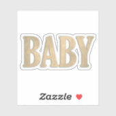 Sticker Mot bébé (Feuille)