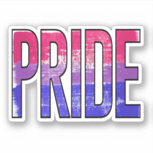 Sticker Mot Bisexuel Fier