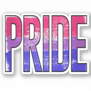 Sticker Mot de fierté bisexuel