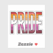 Sticker Mot de fierté lesbienne (Feuille)