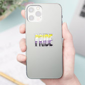 Sticker Mot de fierté non binaire (Téléphone)