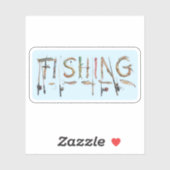Sticker Mot de pêche (Feuille)