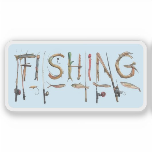 Sticker Mot de pêche (Devant)