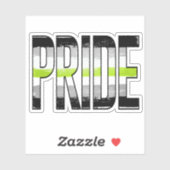 Sticker Mot d'orgueil agender (Feuille)