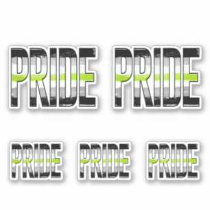 Sticker Mot d'orgueil agender