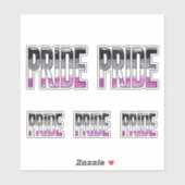 Sticker Mot d'orgueil asexué (Feuille)