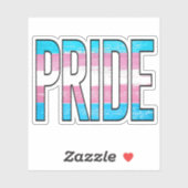 Sticker Mot du Fierté Trans (Feuille)