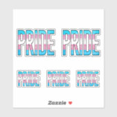 Sticker Mot du Fierté Trans (Feuille)