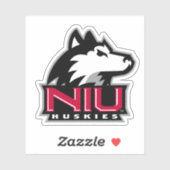 Sticker Mot-symbole NIU Huskies (Feuille)
