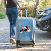 Sticker 🏍️ Motard Élégant Design Urbain Minimaliste (Valise Insitu)
