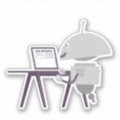 Sticker Moteur de recherche d'emploi (Devant)