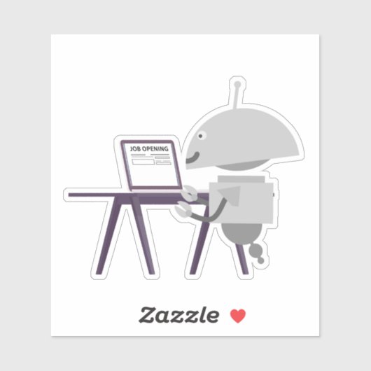 Sticker Moteur de recherche d'emploi (Feuille)