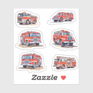 Sticker Moteur Moteur de camionnette à eau rouge mou