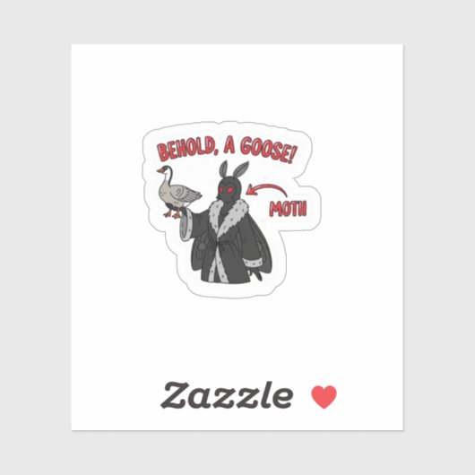 Sticker Moth Goose (Feuille)