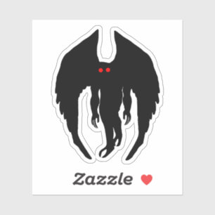Sticker Mothman Cryptid
