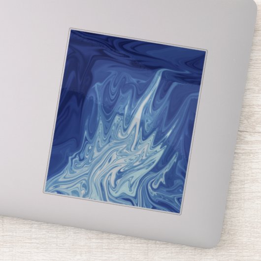 Sticker Motif abstrait aquarelle (Détail)