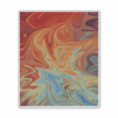 Sticker Motif abstrait fluide (Devant)