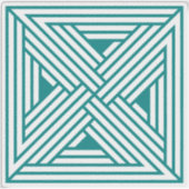 Sticker Motif abstrait moderne de lignes géométriques sarc (Devant)