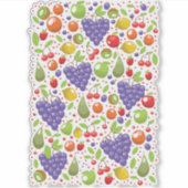 Sticker Motif aux fruits mignons (Devant)