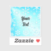 Sticker Motif Crystal Snowflakes (Feuille)