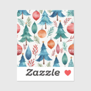Sticker Motif d'arbre de Noël