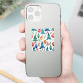 Sticker Motif d'arbre de Noël (Téléphone)