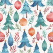 Sticker Motif d'arbre de Noël (Recto)