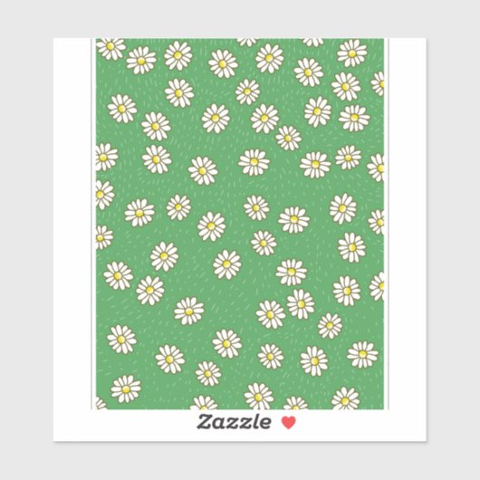 Sticker Motif de fleur marguerite (Feuille)