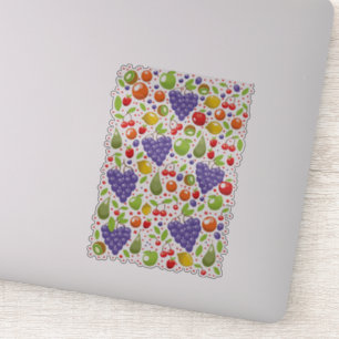 Sticker Motif de fruits mignons