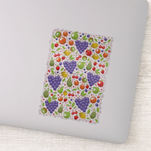 Sticker Motif de fruits mignons (Détail)