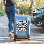 Sticker Motif de pièces d'échecs - noir et blanc (Valise Insitu)