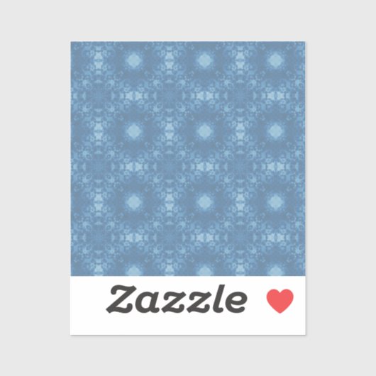 Sticker Motif de signature bleu (Feuille)