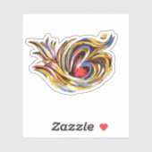 Sticker Motif de symbole Om élégant (Feuille)