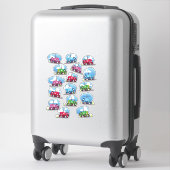 Sticker Motif de tracteur (Sur valise)