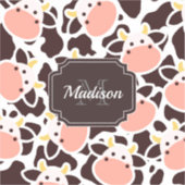 Sticker Motif de vache mûre (Recto)