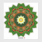 Sticker Motif décoratif, design festif, (Feuille)